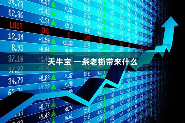 天牛宝 一条老街带来什么